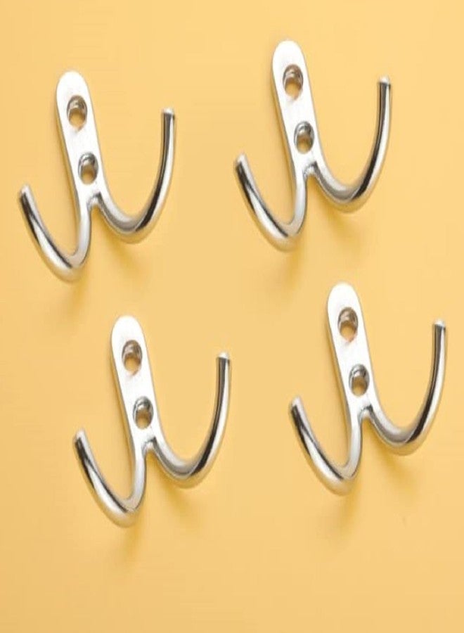 iSTAR Stainless Steel Bathroom Cloth Hook/Hanger/Key Holder/Wall Robe Hook Rail for Hanging Key, Cloth, Towel(Pack of - 4) - Image 1